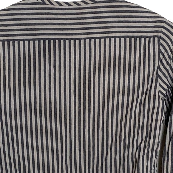 Isabel Marant Etoile Striped 1/4 Button Cotton Shirt, Size 38/US 6 - Picture 7 of 10
